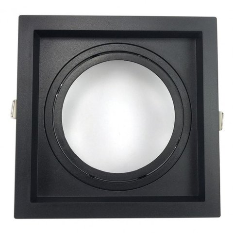 Embutido Recuado Abs Par30 Quadrado Preto