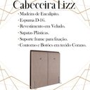Ver imagem 3 de Cabeceira Solteiro 88 cm Lizz Veludo Rose Soon