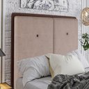 Ver imagem 2 de Cabeceira Solteiro 88 cm Lizz Veludo Rose Soon
