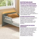 Ver mais imagens de Cama Infantil com LED e Kit Grade de Proteção Petit Casatema MadeiraOriginals Verde/Mel