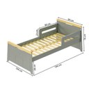 Ver imagem 4 de Cama Infantil com LED e Kit Grade de Proteção Petit Casatema MadeiraOriginals Verde/Mel