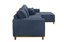 Ver imagem 3 de Sofá Fixo com Chaise 2,5m Cronos Linho com Molas Lado Esquerdo Meu Sofá Online