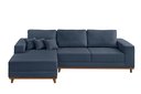 Ver imagem 2 de Sofá Fixo com Chaise 2,5m Cronos Linho com Molas Lado Esquerdo Meu Sofá Online