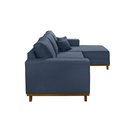 Ver imagem 3 de Sofá Fixo com Chaise 2,5m Cronos Linho com Molas Lado Esquerdo Meu Sofá Online