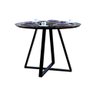 Mesa Modelo Industrial Jantar Laís 90 Cm com Pés de Ferro Preto - 2