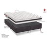 Conjunto Box Queen Espuma D45 Max Saúde Premium 158x198x66 Reconflex - 4