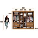 Ver imagem 4 de Guarda Roupa Rizon Glass 6 Portas 6 Gavetas com Espelho Reflecta Novo Horizonte