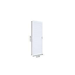 Porta de Aço de Giro 215x85cm Laminada Riobras Abertura Esquerda - 3 Porta de Aço de Giro 215x85cm Laminada Riobras Abertura Esquerda - 3