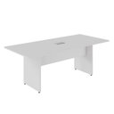 Ver imagem 5 de Mesa de Reunião Retangular F5 Office Moderno sem Gavetas 200cm Cinza