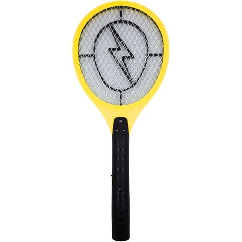 Raquete Elétrica Mata Mosquito Amarela Fxd02000 - Fix