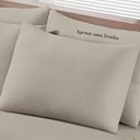 Ver imagem 3 de Fronha Buettner Malha Basic Lisa 45cmx70cm Trigo