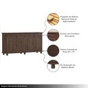 Ver imagem 3 de Balcão Madeira Maciça Garnet 4 Portas Café - G74 - Gran Belo