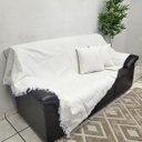 Ver imagem 1 de Manta Xale para Sofá Poltrona 1,40x1,70m + 2 Capa Almofada