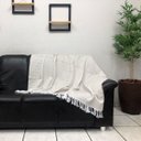 Ver imagem 2 de Manta Xale para Sofá Poltrona 1,40x1,70m + 2 Capa Almofada