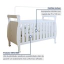 Ver imagem 2 de Quarto de Bebê Completo Cômoda Berço com Colchão e Guarda Roupa Zara Tigus Baby