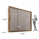 Ver imagem 5 de Guarda-Roupa Casal 3 Portas 4 Gavetas Costa Rica Sallêto Móveis