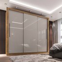 Ver imagem 2 de Guarda-Roupa Casal 3 Portas 4 Gavetas Costa Rica Sallêto Móveis