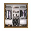 Ver imagem 3 de Guarda-Roupa Casal 3 Portas 4 Gavetas Costa Rica Sallêto Móveis