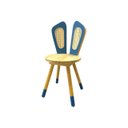 Ver imagem 1 de Cadeira Infantil de Coelho Azul Marinho