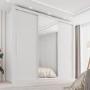 Ver imagem 2 de Guarda-Roupa Casal 3 Portas com Espelho Central e 4 Gavetas Costa Rica