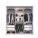 Ver imagem 3 de Guarda-Roupa Casal 3 Portas com Espelho Central e 4 Gavetas Costa Rica Sallêto Móveis