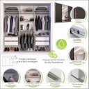 Ver imagem 6 de Guarda-Roupa Casal 3 Portas com Espelho Central e 4 Gavetas Costa Rica Sallêto Móveis