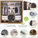 Ver imagem 6 de Guarda-Roupa Casal 3 Portas com Espelho Central e 4 Gavetas Costa Rica Sallêto Móveis