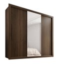 Ver imagem 3 de Guarda-Roupa Casal 3 Portas com Espelho Central e 4 Gavetas Costa Rica