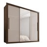 Guarda-Roupa Casal 3 Portas com Espelho Central e 4 Gavetas Costa Rica  - 3