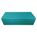 Ver imagem 2 de Calçadeira Recamier Baú Casal Queen 160cm Eva Suede Azul Turquesa - DS Estofados