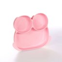 Ver imagem 1 de Prato Infantil Bebê Introdução Alimentar C/ 3 Divisórias Sapinho Rosa