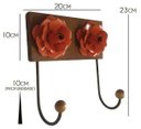 Ver imagem 2 de Gancho de Ferro Decorativo para Pendurador de Bolsa e Roupa para Quarto Libertas Rosas Artesanato Ca