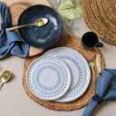 Ver imagem 6 de Jogo Prato Raso e Fundo Avulsos Cerâmica Stoneware Orgânico