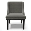Ver imagem 4 de Kit 10 Cadeiras Estofadas Para Sala De Jantar Base Fixa De Madeira Preto Lia Suede Grafite - Ibiza