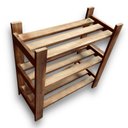Ver imagem 1 de Estante Multiuso Prateleira Madeira Rústica Maciça Arte Design Wood