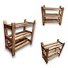 Estante Multiuso Prateleira Madeira Rústica Maciça Arte Design Wood - 3