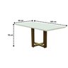 Conjunto Mesa Veneza Madeira Maciça 1,80x90cm e 6 Cadeiras Madri Marka Móveis - 4