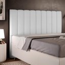 Ver imagem 6 de Cabeceira Cama Box Casal Queen 160 Cm Dália W01 Linho Cinza