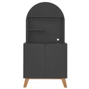Ver imagem 5 de Aparador Cantinho Cafe 2 Portas 80 Cm 4678 Preto Arly