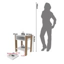 Ver imagem 5 de Mesa de Cabeceira 1 Prateleira 1 Gaveta AZ1016 Branco
