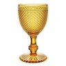 CJ DE TACAS PARA VINHO BICO DE JACA DE VIDRO AMARELO - 6PCS - 1