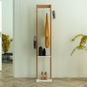 Ver imagem 2 de Cabideiro Grande 1 Arara 2 Prateleiras 4 Ganchos AZ1019