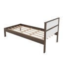 Ver imagem 6 de Cama de Solteiro Marrom/Nogal/Branco