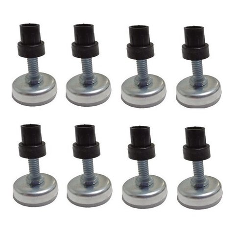 8 Pés Niveladores Base Sapata pra Cama, Mesa, Armário e Etc