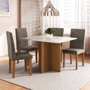 Ver imagem 1 de Conjunto Sala de Jantar Fidelitá Itália 110cm com 4 Cadeiras