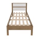 Ver imagem 3 de Cama de Solteiro Bege/Amendoa/Branco