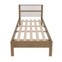 Ver imagem 3 de Cama de Solteiro Bege/Amendoa/Branco