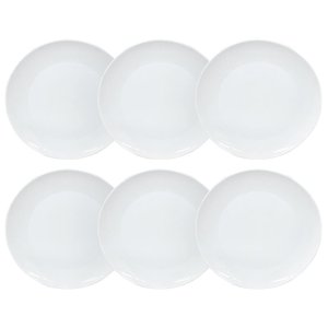 Jogo de Pratos Rasos de Jantar em Opaline 6 Peças - Hauskraft