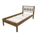 Ver imagem 3 de Cama de Solteiro CM8006 para Colchão de 88cm Marrom/Nogal/Branco