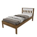 Ver imagem 5 de Cama de Solteiro CM8006 para Colchão de 88cm Marrom/Nogal/Branco
